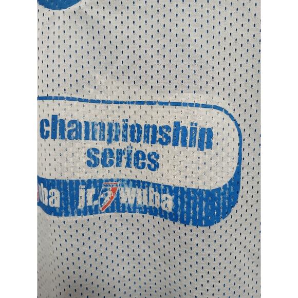 Vntg Gatorade Jr. NBA Championship Series Mesh Tank Top Mens XL Blue Reversible - Picture 10 of 15